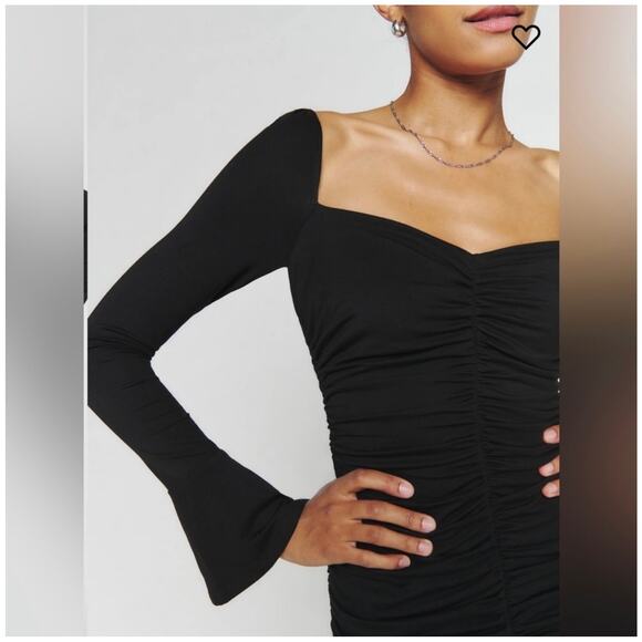 REFORMATION Barrie Knit Dress Black small (new with tags) - Picture 4 of 8